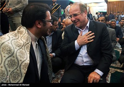 حضور محمد باقر قالیباف شهردار تهران در اولین سالگرد درگذشت آیت‌الله مهدوی کنی