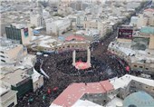 حماسه میلیونی در پایتخت شور و شعور حسینی/یئل یاتار طوفان یاتار یاتماز حسینین پرچمی