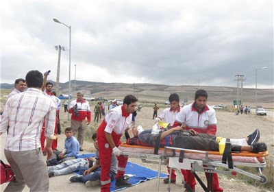 ارائه خدمات امدادرسانی به زائران اربعین از سوی هلال‌احمر ایران