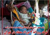 فوتوتیتر/ تولد روزانه 2 نوزاد معتاد در تهران