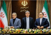 نشست خبری مشترک سیف ، طیبنیا و نوبخت