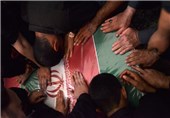 مراسم وداع با شهید مدافع حرم در اهواز برگزار شد