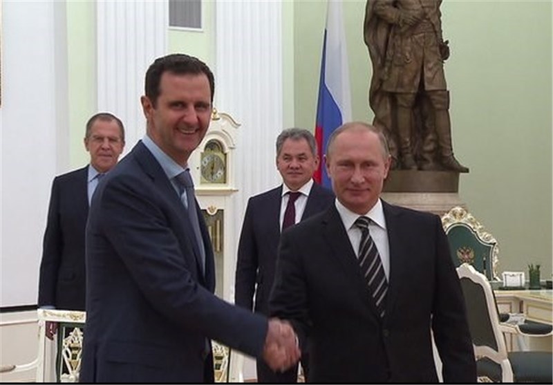 پیام تبریک بشار اسد برای پوتین به مناسبت &quot;روز پیروزی&quot;