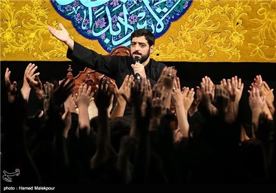 مداحی سیدمجید بنی فاطمه در مراسم عزاداری شب هفتم محرم - هیئت ریحانة الحسین(س)