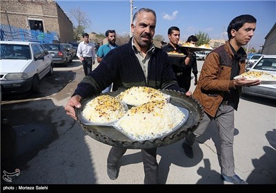 آیین سنتی پخت نذری در روستای اراضی - اصفهان