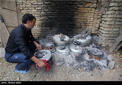 آیین سنتی پخت نذری در روستای اراضی - اصفهان