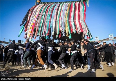 Ù…Ø±Ø§Ø³Ù… Ù†Ø®Ù„ Ú¯Ø±Ø¯Ø§Ù†ÛŒ Ùˆ ØªØ¹Ø²ÛŒÙ‡ Ø®ÙˆØ§Ù†ÛŒ Ø¯Ø± Ù†ÙˆØºØ§Ø¨ Ú¯Ù†Ø§Ø¨Ø§Ø¯