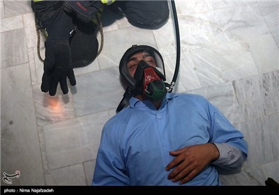 مانور امداد و نجات بیماران در بیمارستان - مشهد