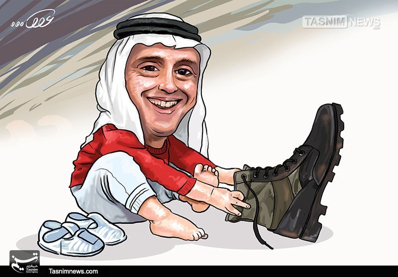 کاریکاتور/ کفشهای عادل الجبیر!!!