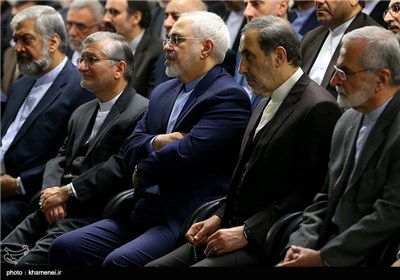 دیدار وزیر امور خارجه و سفیران ایران در خارج از کشور با مقام معظم رهبری