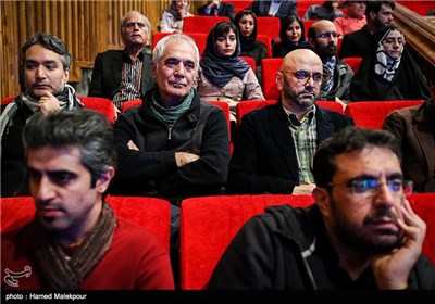 حبیب رضایی و محمود کلاری در نهمین شب انجمن منتقدان و نویسندگان سینمای ایران