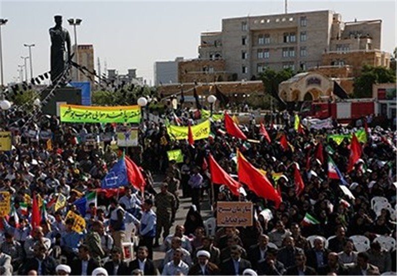 فریاد «مرگ برآمریکا» در بام ایران طنین انداز شد