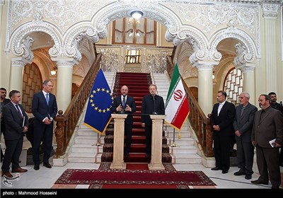 Iran’s Speaker Larijani, EP President Schulz Meet in Tehran