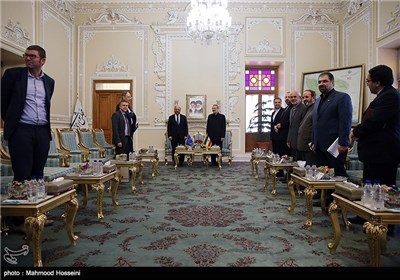 Iran’s Speaker Larijani, EP President Schulz Meet in Tehran