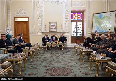 Iran’s Speaker Larijani, EP President Schulz Meet in Tehran