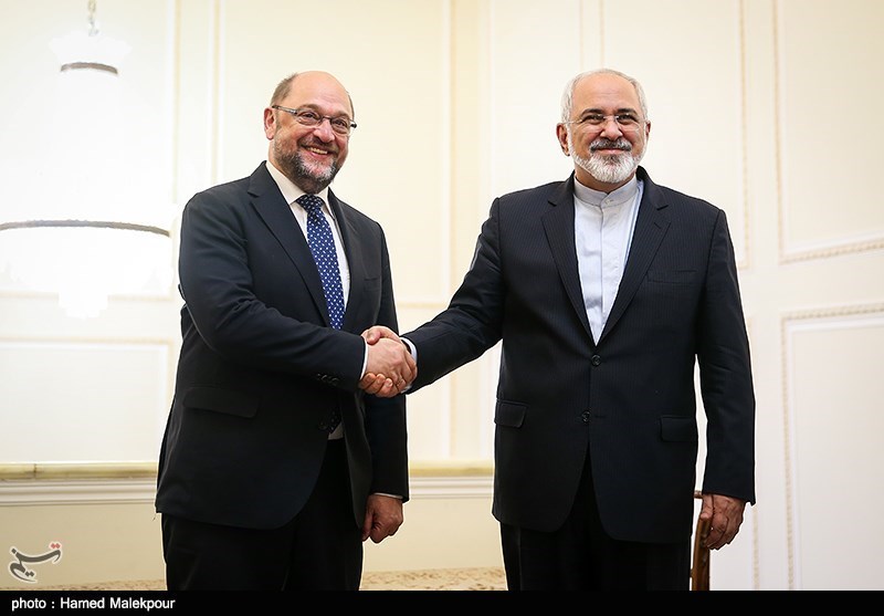 Iran’s FM Zarif Meets EP President Schulz - Photo news - Tasnim News Agency