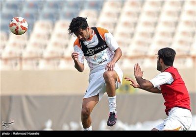 مسعود شجاعی در تمرین تیم ملی فوتبال