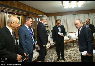 دیدار میرکو شارویچ وزیر اقتصاد و تجارت بین‌المللی بوسنی و هرزگوین با محسن جلال‌پور رئیس اتاق بازرگانی ایران