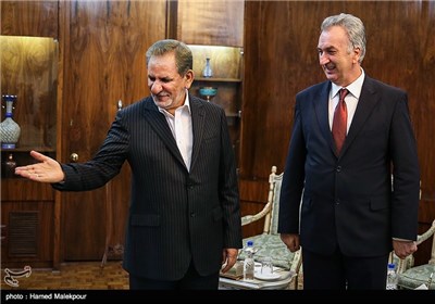 Iran’s First VP Meets Bosnian Trade Minister in Tehran