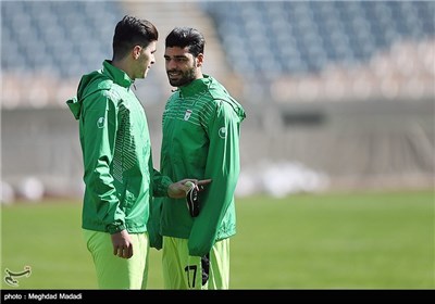 تمرین تیم ملی فوتبال پیش از دیدار با ترکمنستان
