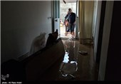 آبگرفتگی منازل مسکونی شهر خرم‌آباد بر اثر سیلاب/احتمال اعزام بالگرد به مناطق سیل‌زده