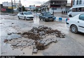 ریزش کوه و آبگرفتگی در سه محور مواصلاتی استان کرمانشاه