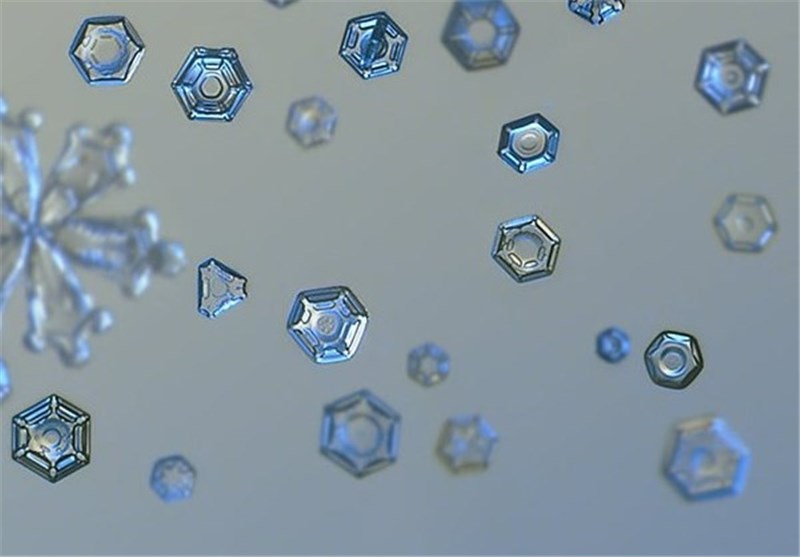 عکس/ دانه برف زیر میکروسکوپ