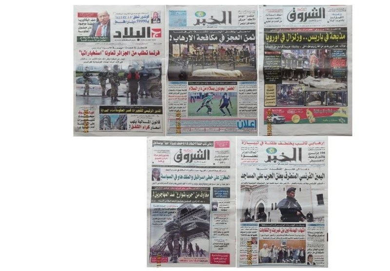 عملیات تروریستی پاریس و پس لرزه‌های آن در الجزایر + تصاویر