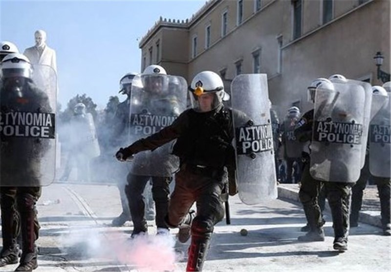 عکس/تظاهرات کشاورزان در یونان‎
