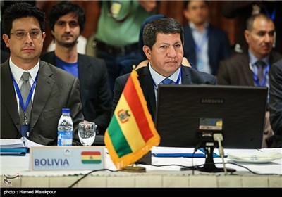لوییز آلبرتو سانچز فرناندز وزیر انرژی بولیوی در هفدهمین اجلاس فوق‌العاده وزارتی اعضای مجمع کشورهای صادرکننده گاز