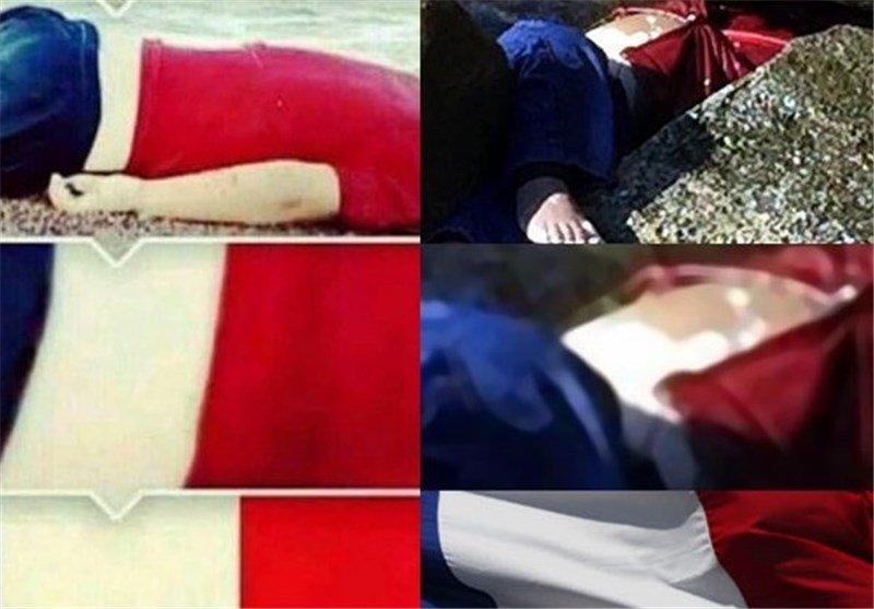 عکس/ ارتباط دختر 4 ساله سوری با فرانسه
