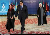 استقبال حجت‌الاسلام حسن روحانی رئیس جمهور از نیکلاس مادورو رئیس جمهور ونزوئلا - سومین اجلاس سران مجمع کشورهای صادرکننده گاز (GECF)