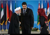 استقبال حجت‌الاسلام حسن روحانی رئیس جمهور از نیکلاس مادورو رئیس جمهور ونزوئلا - سومین اجلاس سران مجمع کشورهای صادرکننده گاز (GECF)