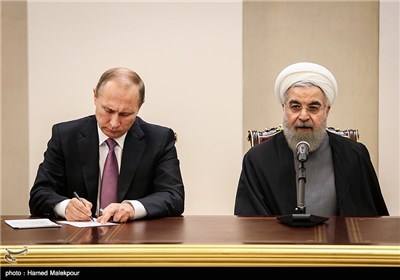 Iran’s Rouhani, Russia’ Putin Hold Press Conference in Tehran