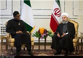 مراسم دیدار محمدو بوهاری جمهور نیجریه با حجت‌الاسلام حسن روحانی
