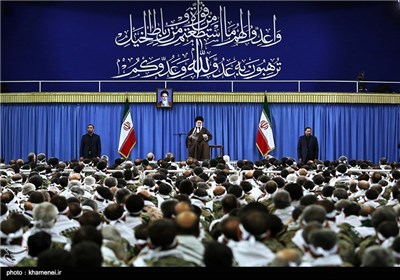 Basij Commanders, Personnel Meet Ayatollah Khamenei