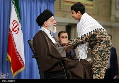 Basij Commanders, Personnel Meet Ayatollah Khamenei