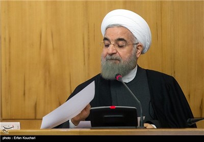 حجت‌الاسلام حسن روحانی رئیس جمهور در جلسه هیئت دولت