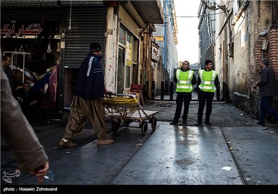 طرح انضباط شهری در منطقه بازار تهران