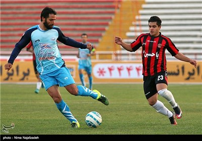 دیدار تیم های فوتبال سیاه جامگان و صباباتری - مشهد