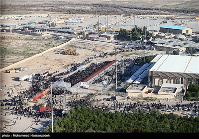 بازدید رئیس مجلس از مرز مهران و شلمچه