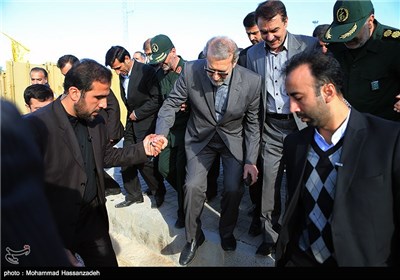 بازدید رئیس مجلس از مرز مهران و شلمچه