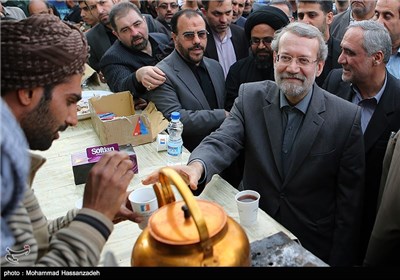 بازدید رئیس مجلس از مرز مهران و شلمچه