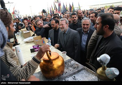 بازدید رئیس مجلس از مرز مهران و شلمچه