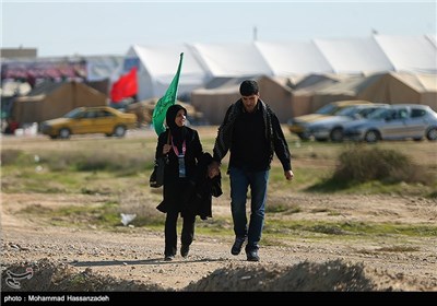 زائران اربعین حسینی در مرز مهران و شلمچه