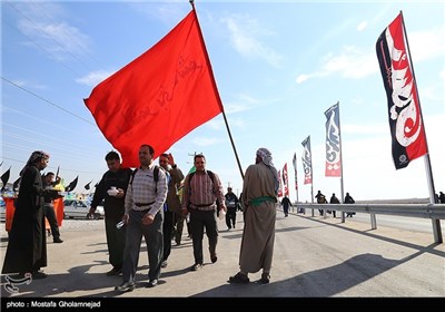 خروج زائران اربعین حسینی از مرز چذابه - خوزستان