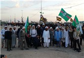 تصاویری از حضور کاروانیان اهل ‌سنت ایران در راهپیمایی اربعین حسینی