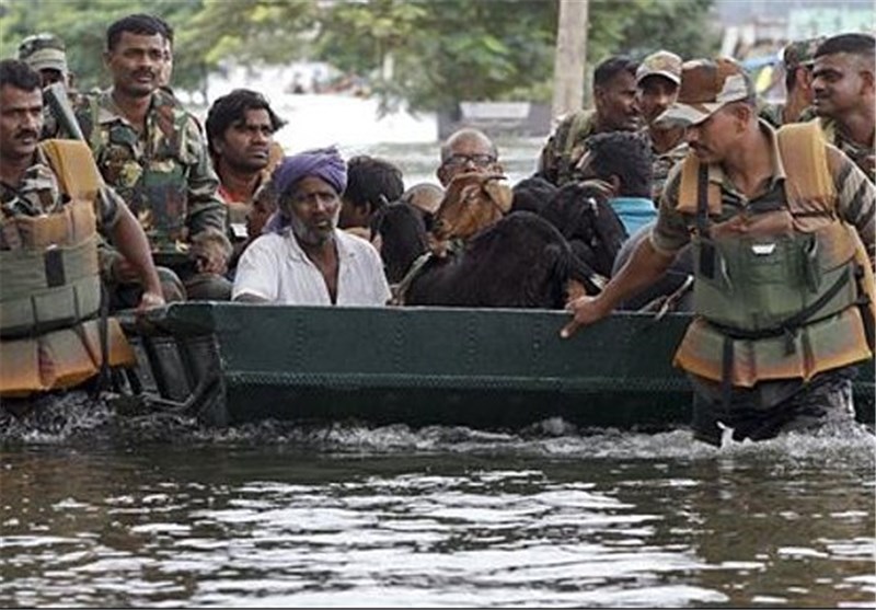 جاری شدن سیل در هند جان 269 نفر را گرفت + تصاویر