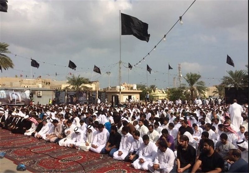 نماز جمعه مشترک در قطیف برای «آزادی آیت الله النمر»+ تصاویر