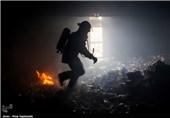 انفجار در کارگاه صحافی در شهرک مشیریه + تصاویر